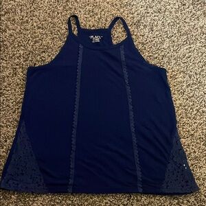 Place Navy Blue Kids Razorback Tank Top